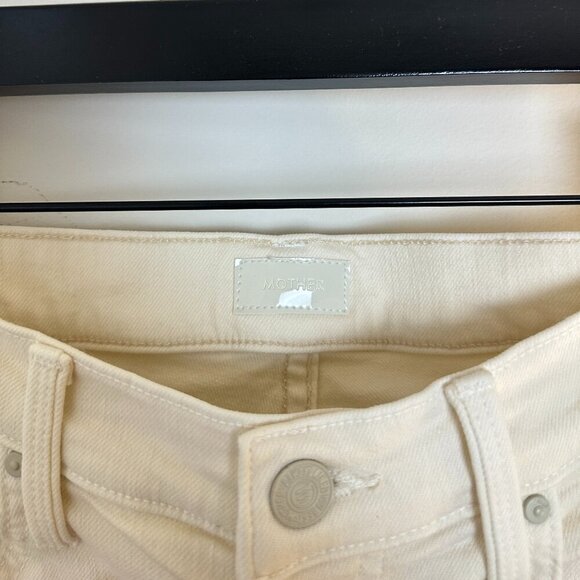 MOTHER The Tomcat High Waisted Jeans in Wash Cream Puffs Size US 29 - Picture 6 of 14